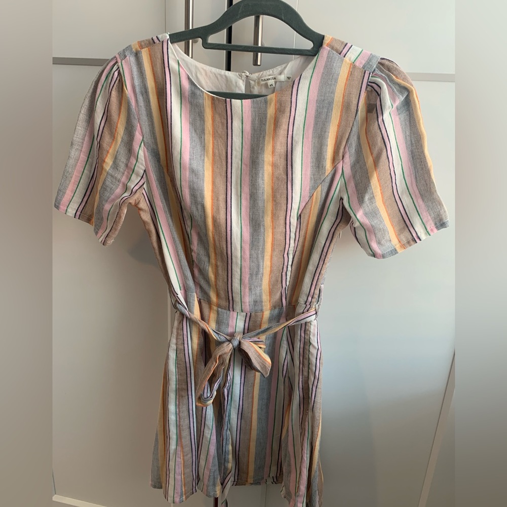 Tularosa short levee striped dress size xs